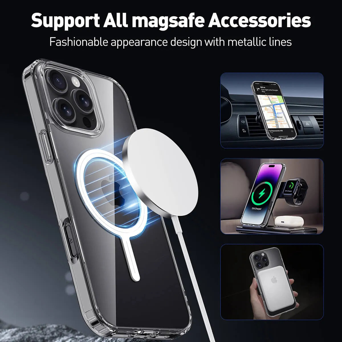 CLEAR MAGSAFE CASE FOR IPHONE