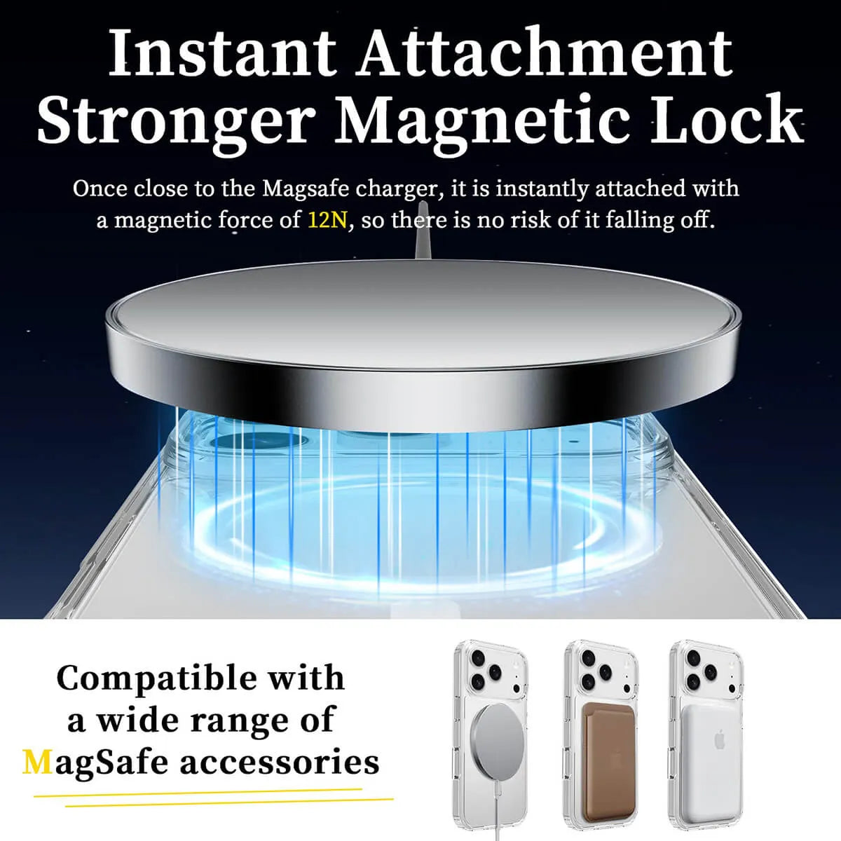 CLEAR MAGSAFE CASE FOR IPHONE