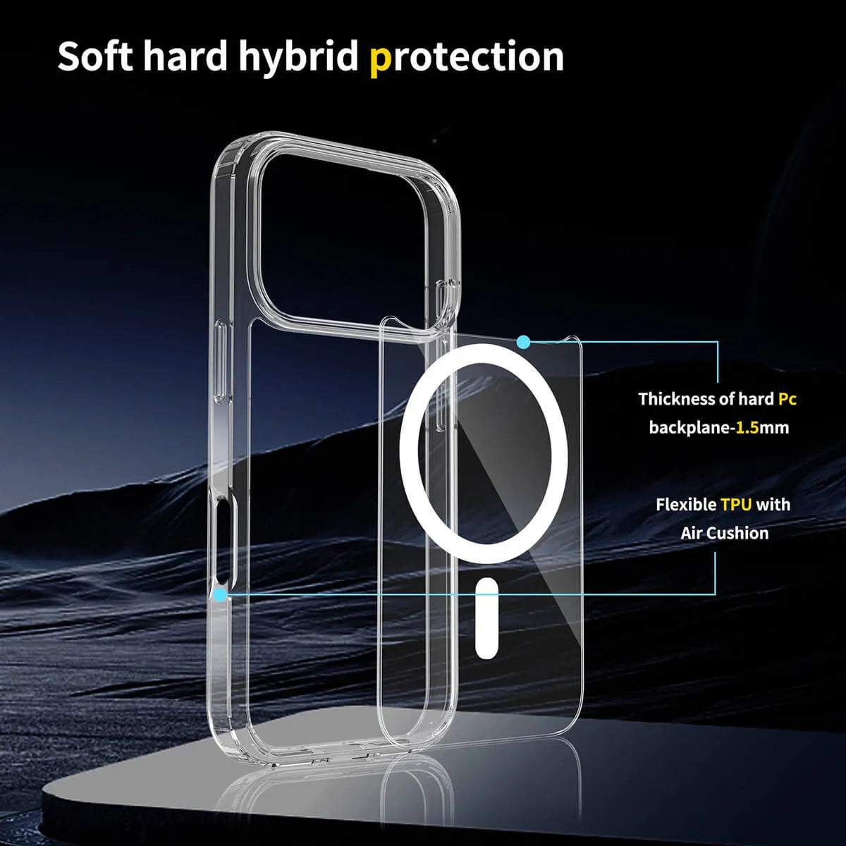 CLEAR MAGSAFE CASE FOR IPHONE