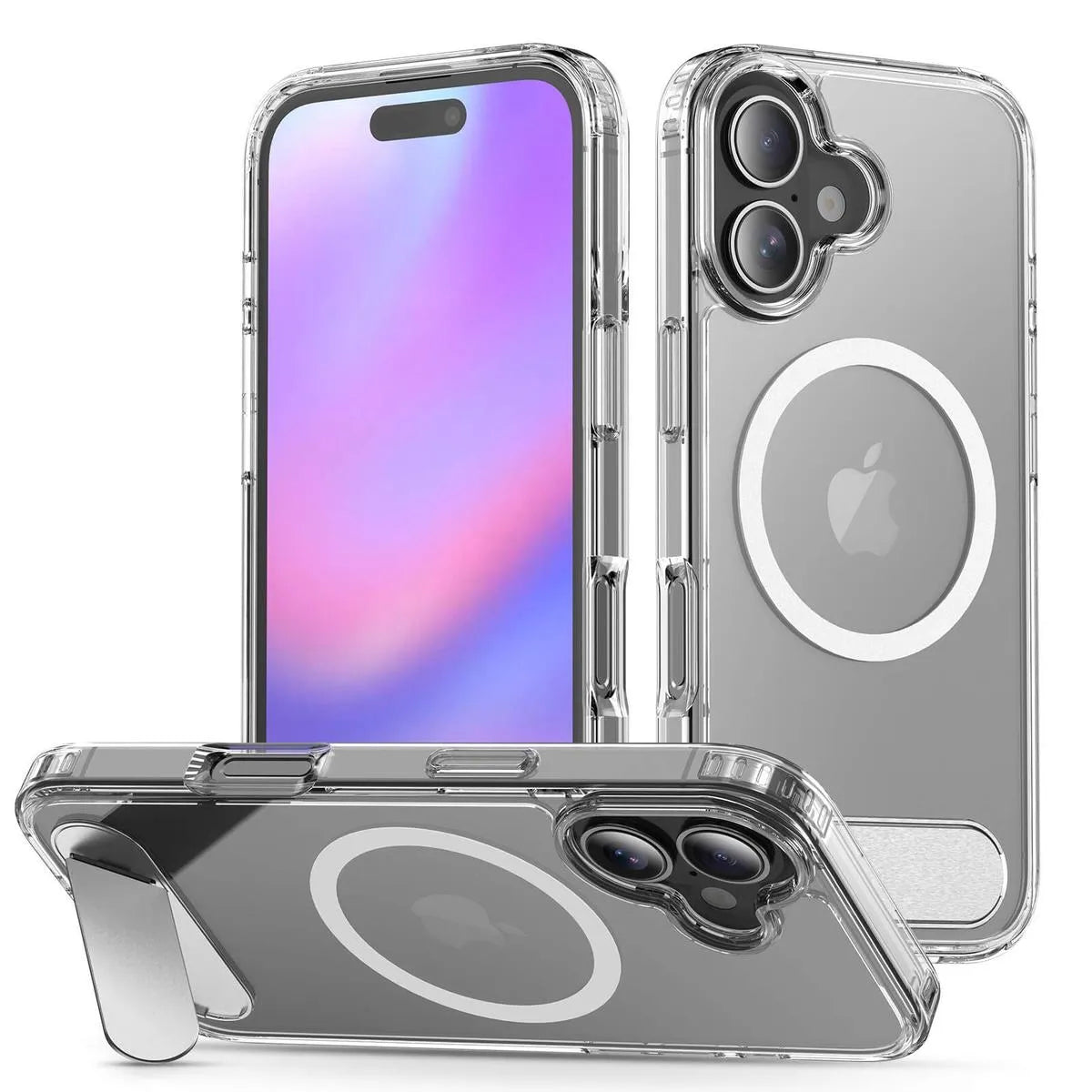 CLEAR MAGSAFE IPHONE CASE WITH STAND