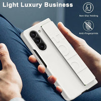 Buy Heavy-Duty Protective Case with Spring-Assisted Hinge Cover, Integrated Hand Strap & Full-Body Defense - Cole at Caseles-Samsung Galaxy Z Fold 8 Ultra, Black