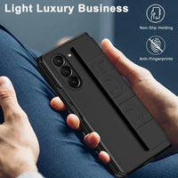 Buy Heavy-Duty Protective Case with Spring-Assisted Hinge Cover, Integrated Hand Strap & Full-Body Defense - Cole at Caseles-Samsung Galaxy Z Fold 8 Ultra, Black