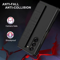 Buy Heavy-Duty Protective Case with Spring-Assisted Hinge Cover, Integrated Hand Strap & Full-Body Defense - Cole at Caseles-Samsung Galaxy Z Fold 8 Ultra, Black