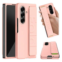 Buy Heavy-Duty Protective Case with Spring-Assisted Hinge Cover, Integrated Hand Strap & Full-Body Defense - Cole at Caseles-Samsung Galaxy Z Fold 8 Ultra, Pink