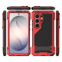 Buy Armor Series: Full-Wrap Metal Case for Samsung Galaxy S with Integrated Kickstand - DAMON at Caseles-Samsung Galaxy S26 Ultra, Black