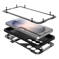 Buy Armor Series: Full-Wrap Metal Case for Samsung Galaxy S with Integrated Kickstand - DAMON at Caseles-Samsung Galaxy S26 Ultra, Black