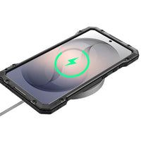 Buy Armor Series: Full-Wrap Metal Case for Samsung Galaxy S with Integrated Kickstand - DAMON at Caseles-Samsung Galaxy S26 Ultra, Black