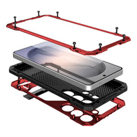 Buy Armor Series: Full-Wrap Metal Case for Samsung Galaxy S with Integrated Kickstand - DAMON at Caseles-Samsung Galaxy S26 Ultra, Black