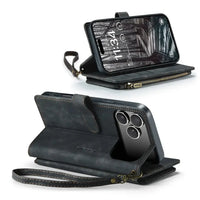 Buy Zipper Flip Folio Wallet Phone Case, Premium Leather Cover with Card Slots Cash Pocket Magnetic Closure and Kickstand,Devy at Caseles-iPhone 17 Pro Max, Khaki