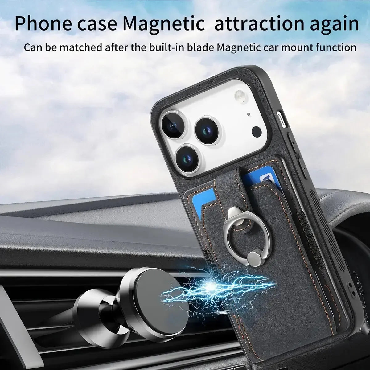 Buy Flip Case for Flip Case for Samsung Galaxy A, Wallet Case with Card Holder, Kickstand, Slim Protective Cover,DYLAN at Caseles-iPhone 17 Pro Max, Black