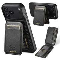 Buy Full Coverage Protection, Leather Phone case, Phone Stander, Card Holder Wallet Case,Francis at Caseles-iPhone 17 Pro Max, Francis-Black