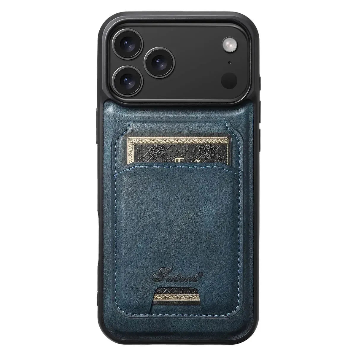 Buy Full Coverage Protection, Leather Phone case, Phone Stander, Card Holder Wallet Case,Francis at Caseles-iPhone 17 Pro Max, Francis-Coffee