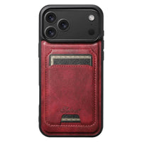 Buy Full Coverage Protection, Leather Phone case, Phone Stander, Card Holder Wallet Case,Francis at Caseles-iPhone 17 Pro Max, Francis-Coffee