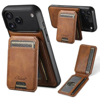 Buy Full Coverage Protection, Leather Phone case, Phone Stander, Card Holder Wallet Case,Francis at Caseles-iPhone 17 Pro Max, Francis-Coffee