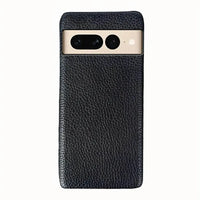 Buy Genuine Leather Google Pixel Case, Shockproof Slim Protective Grain Leather Cover – GAEL at Caseles-Google Pixel 9 Pro, Black
