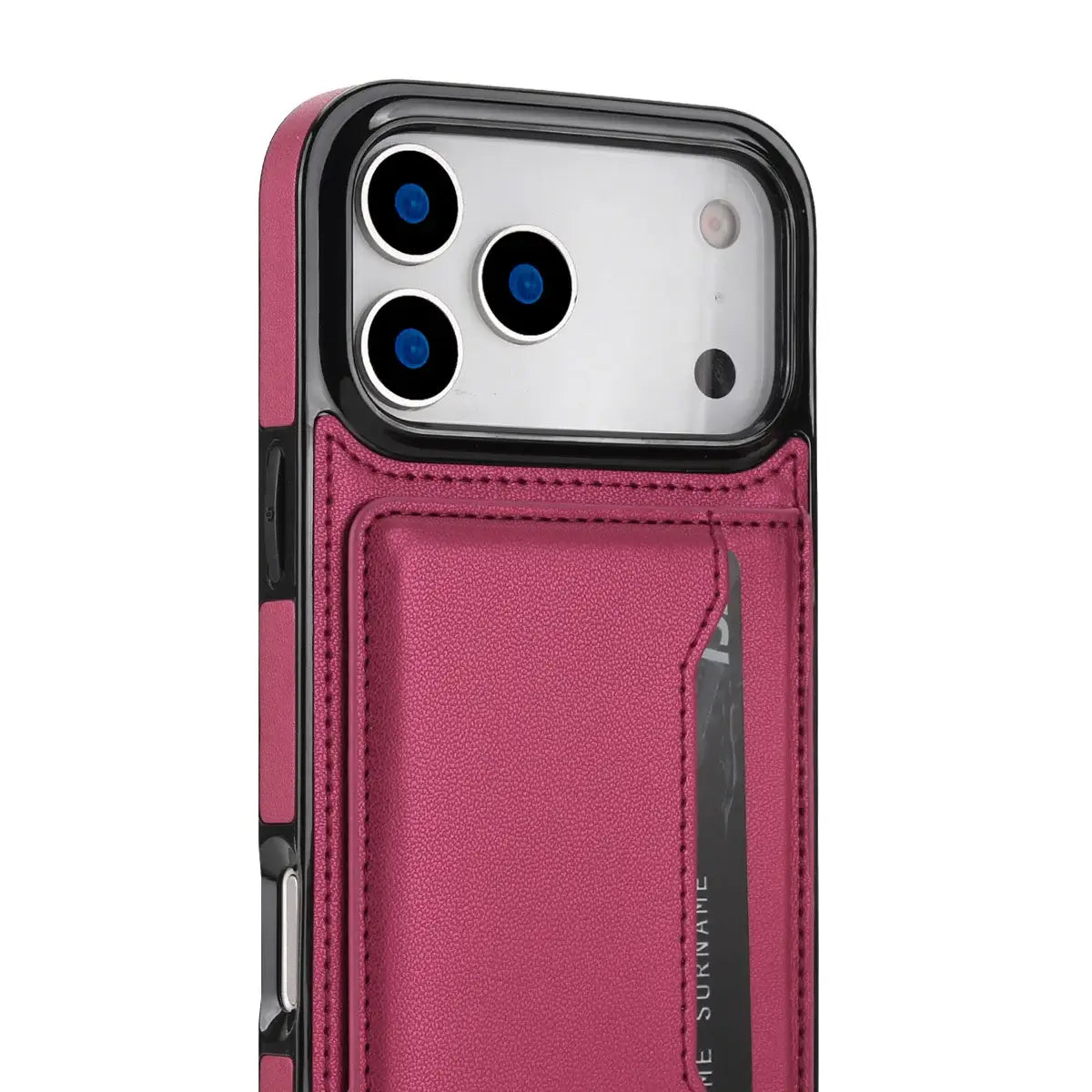 Buy Shockproof Protective Case with Card Holder, Magnetic Charging Compatibility & Hands-Free Viewing Stand - HALE at Caseles-iPhone 17 Pro Max, Black