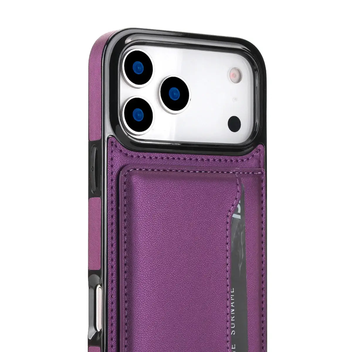 Buy Shockproof Protective Case with Card Holder, Magnetic Charging Compatibility & Hands-Free Viewing Stand - HALE at Caseles-iPhone 17 Pro Max, Black