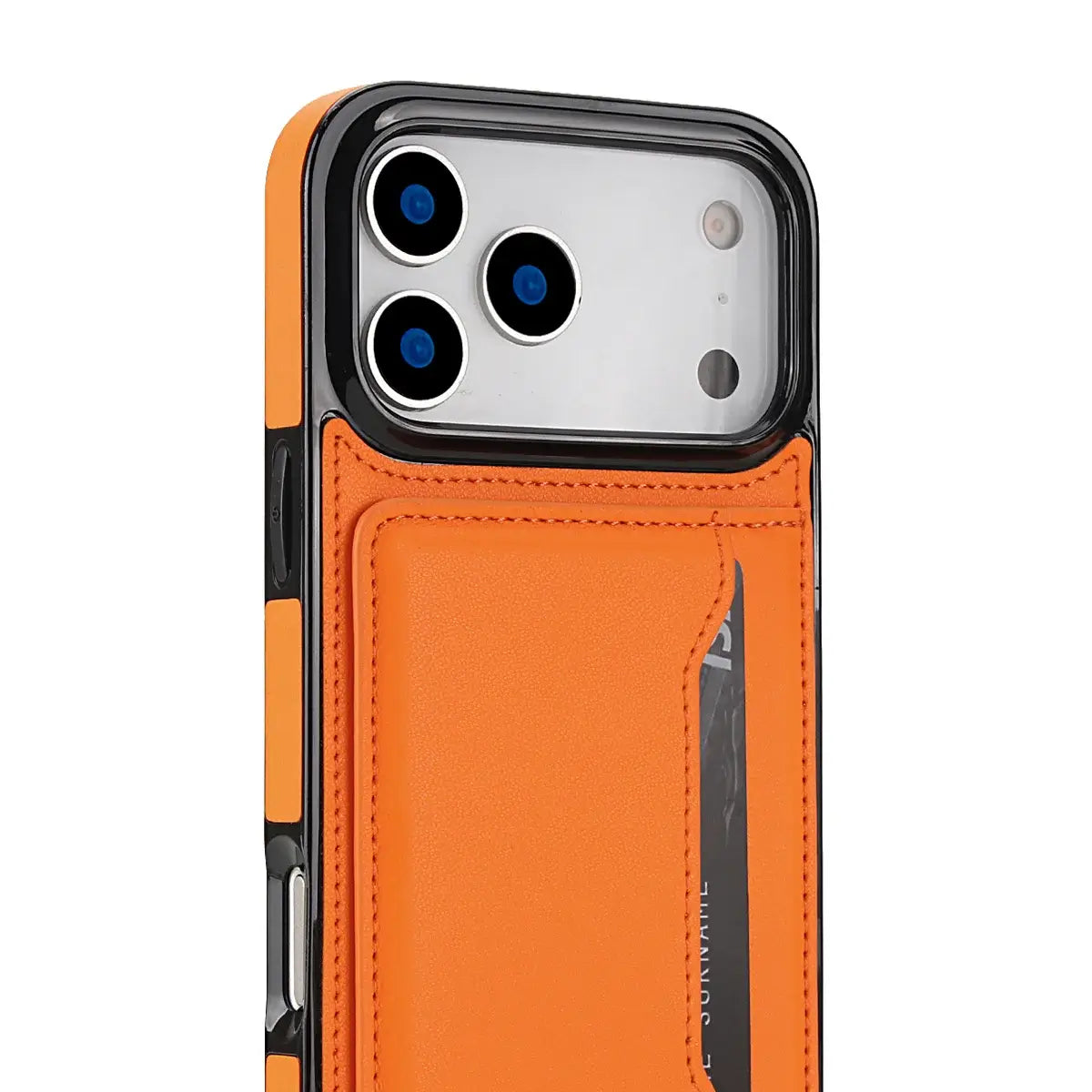 Buy Shockproof Protective Case with Card Holder, Magnetic Charging Compatibility & Hands-Free Viewing Stand - HALE at Caseles-iPhone 17 Pro Max, Black