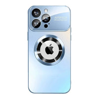 Buy Titanium Metallic Color Magnetic Case for iPhone Case for Magsafe Wireless Charging Case,Hayden at Caseles-iPhone 16 Pro Max, Blue