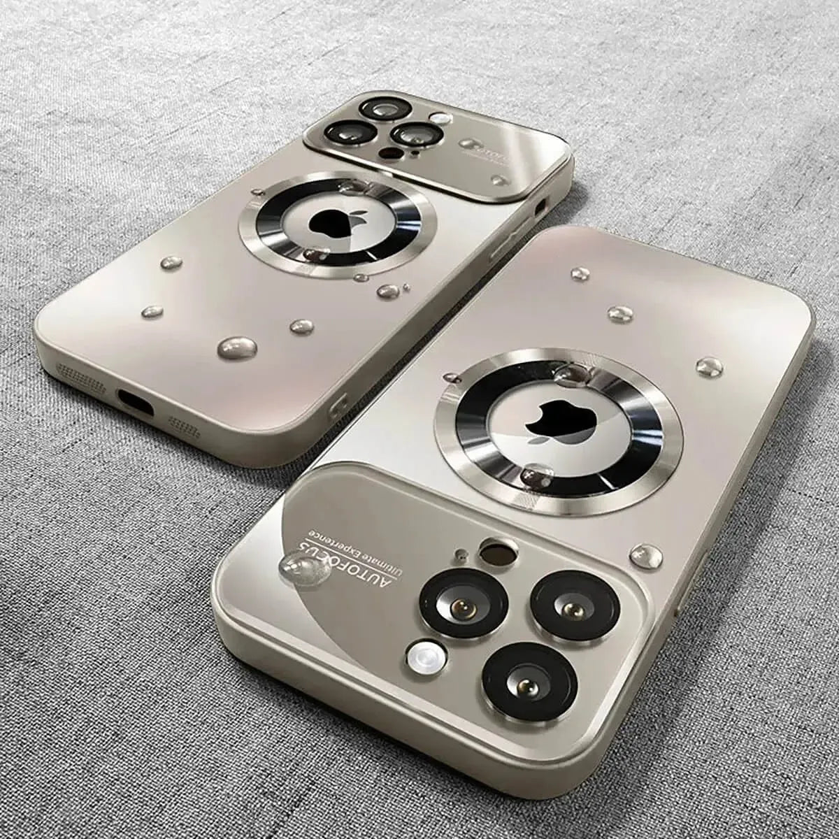 Buy Titanium Metallic Color Magnetic Case for iPhone Case for Magsafe Wireless Charging Case,Hayden at Caseles-iPhone 16 Pro Max, Gray