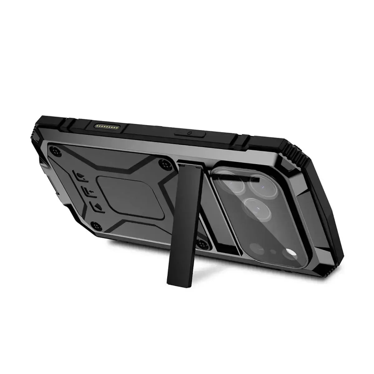Buy Titanium Metallic Color Magnetic Case for iPhone Case for Magsafe Wireless Charging Case,Howard at Caseles-iPhone 17 Pro Max, Black