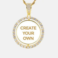 CUSTOM ROUND PHOTO PENDANT NECKLACE