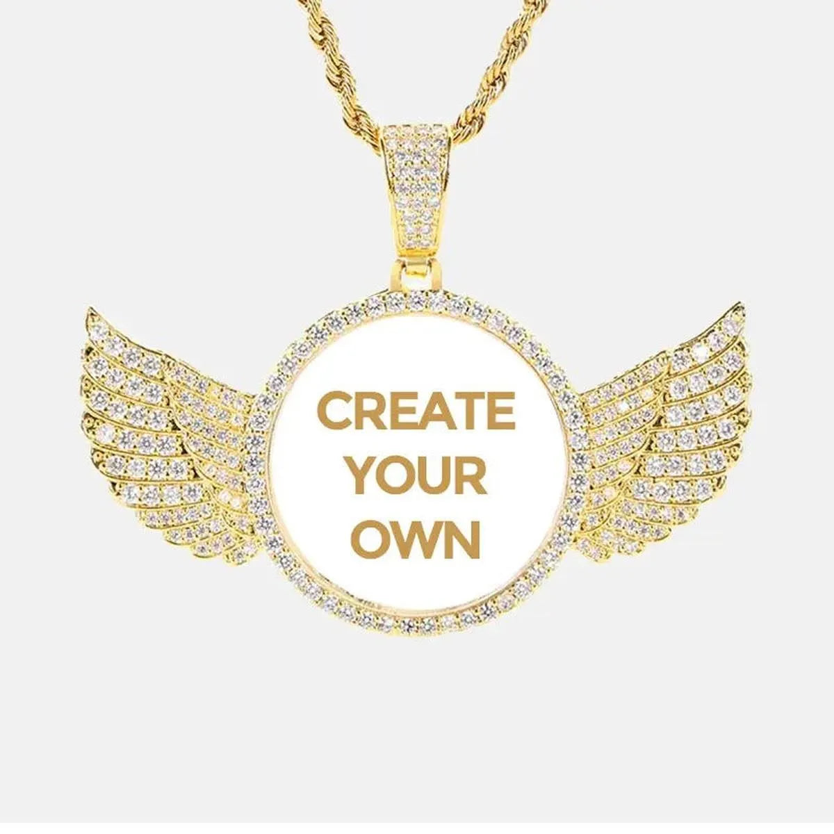 CUSTOM WINGED PENDANT