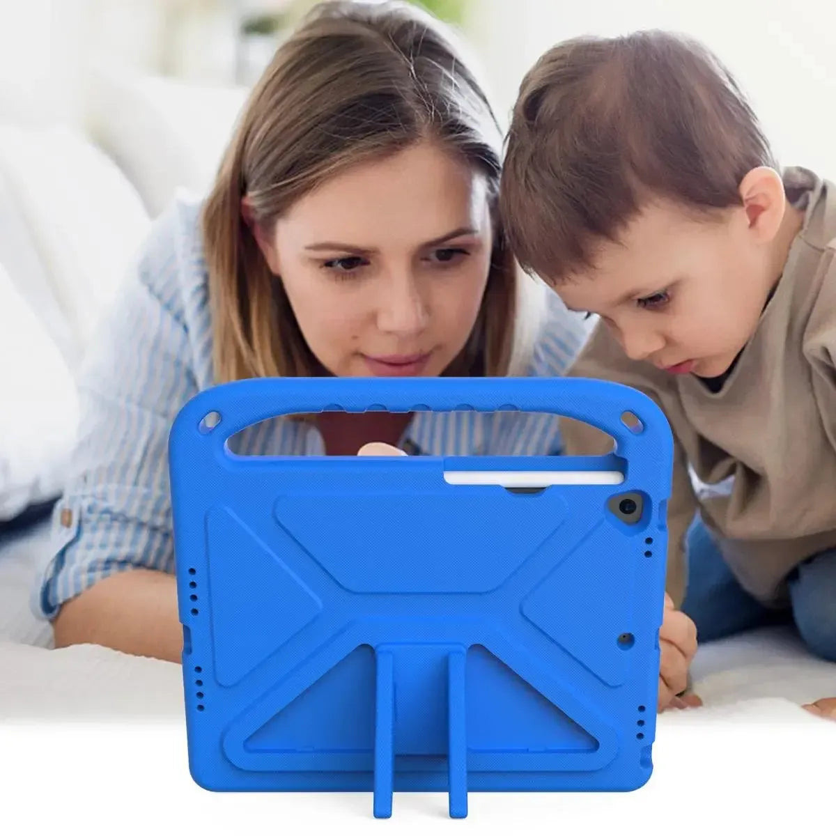 Buy iPad Case for Kids Easy Grab, Multicolor, Wipeable & Worry-Free: Messes Slide Right Off This Super Parent Sidekick - iPad Case for Kids Easy Grab at Caseles-iPad Air 11 (2025 11 inch), Blue