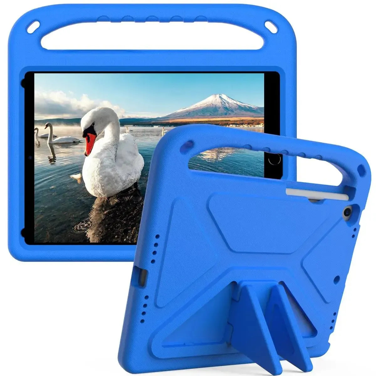 Buy iPad Case for Kids Easy Grab, Multicolor, Wipeable & Worry-Free: Messes Slide Right Off This Super Parent Sidekick - iPad Case for Kids Easy Grab at Caseles-iPad Air 11 (2025 11 inch), Blue