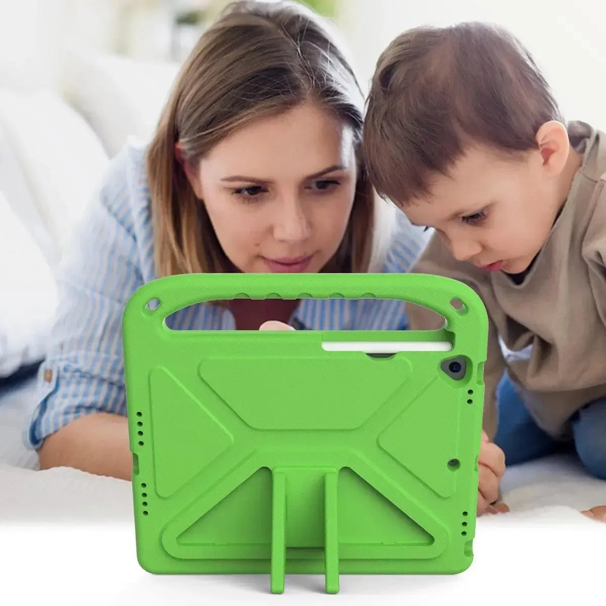 Buy Colorful iPad Case for Kids Easy Grab, Multicolor, Wipeable & Worry-Free: Messes Slide Right Off This Super Parent Sidekick! - Colorful iPad Case for Kids Easy Grab at Caseles-iPad Air 11 (2025 11 inch), Pink
