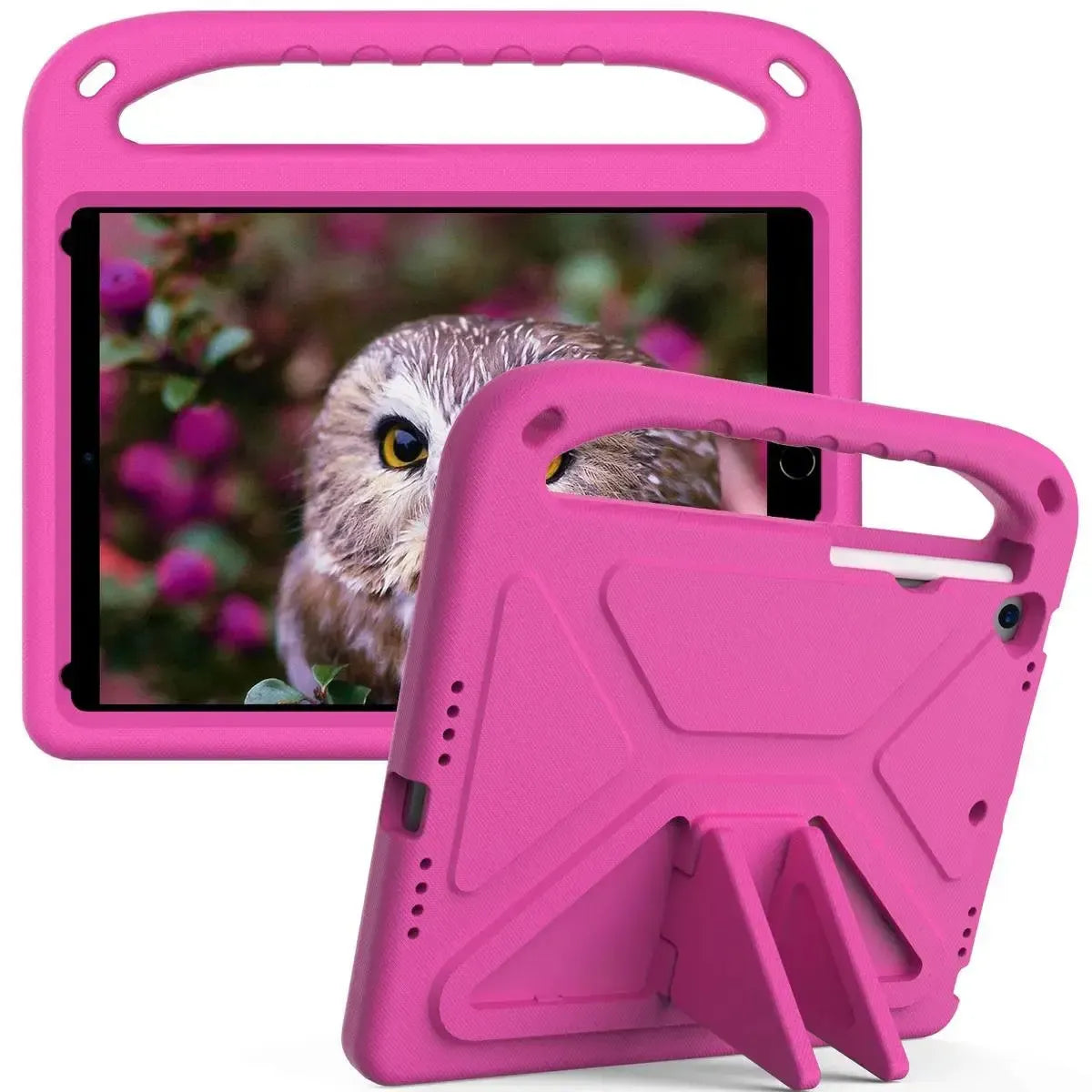 Buy Colorful iPad Case for Kids Easy Grab, Multicolor, Wipeable & Worry-Free: Messes Slide Right Off This Super Parent Sidekick! - Colorful iPad Case for Kids Easy Grab at Caseles-iPad Air 11 (2025 11 inch), Pink