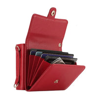 Buy Motorola Moto Razr Crossbody Wallet Case, RFID Blocking Leather Cover with Detachable Strap & Card Slots - IRIS at Caseles-Motorola Razr Ultra (2025), Black