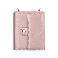 Buy Samsung Galaxy Z Flip Crossbody Wallet Case, RFID Blocking Leather Cover with Detachable Strap & Card Slots - IRIS at Caseles-Samsung Galaxy Z Flip 7, Black