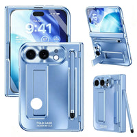 Buy Heavy-Duty Case with Integrated Stylus Slot, Metal CD Camera Ring, Built-In Stand & 360° Drop Defense - KILO at Caseles-iPhone Ultra, Blue