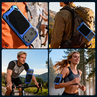 Buy Military Grade Magnetic Case for iPhone 17 Series, Full-Body Armor with Screen Protector, 360° Rotatable Kickstand & Lens Guard - Knox at Caseles-iPhone 17 Pro Max, Black