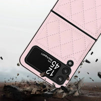 Buy Skin-Touch Leather Flip Case for Galaxy Z Flip, 360° Slim Full Protection Cover , Lanie at Caseles-Samsung Galaxy Z Flip 7, Black