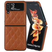 Buy Skin-Touch Leather Flip Case for Galaxy Z Flip, 360° Slim Full Protection Cover , Lanie at Caseles-Samsung Galaxy Z Flip 7, Black