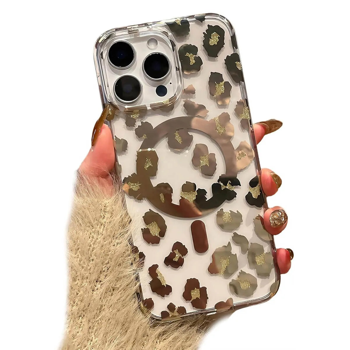 LEOPARD PRINT CLEAR MAGSAFE CASE