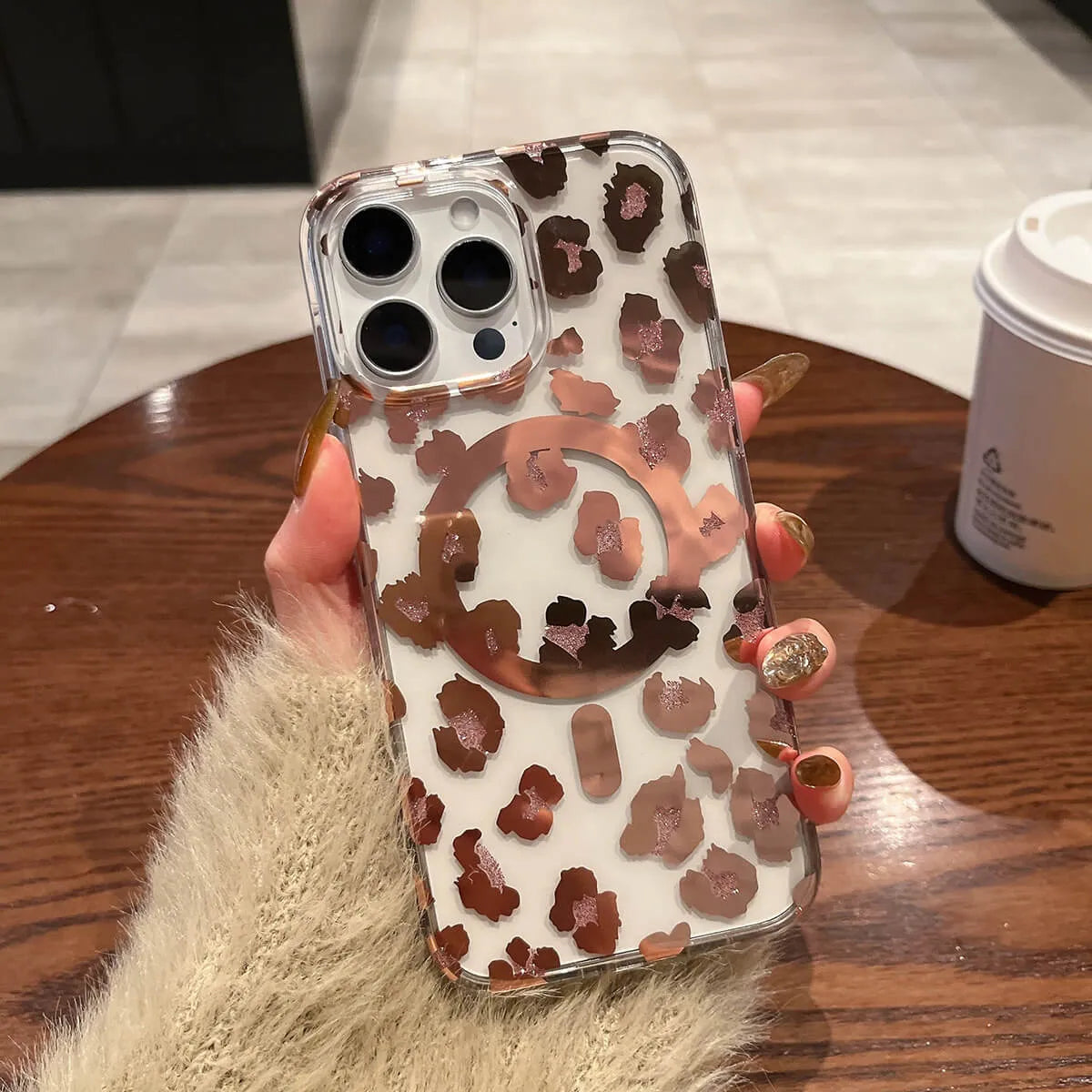 LEOPARD PRINT CLEAR MAGSAFE CASE
