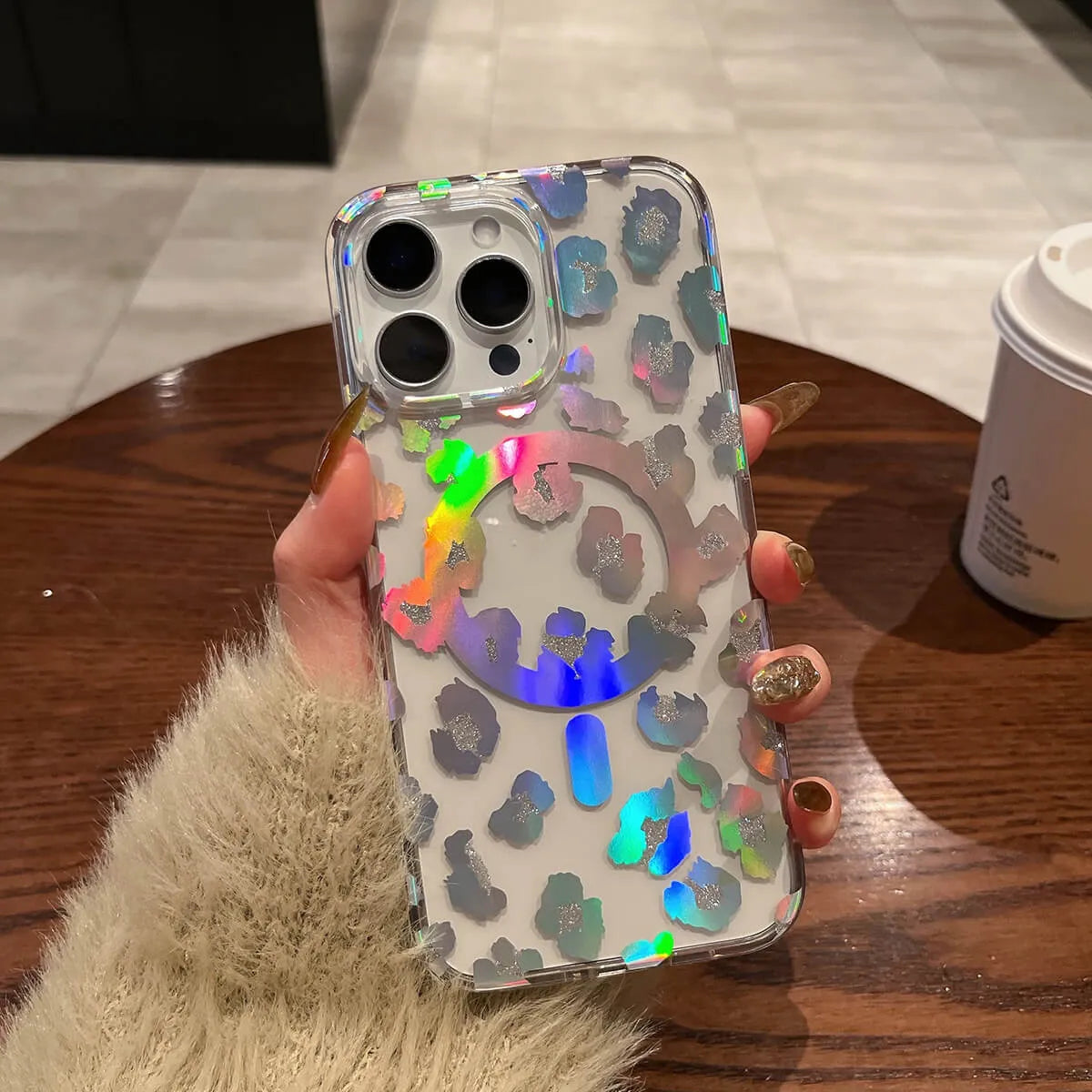 LEOPARD PRINT CLEAR MAGSAFE CASE