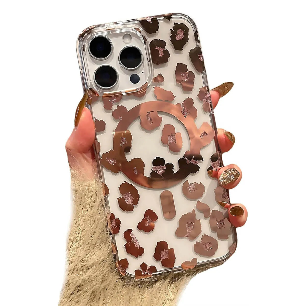 LEOPARD PRINT CLEAR MAGSAFE CASE