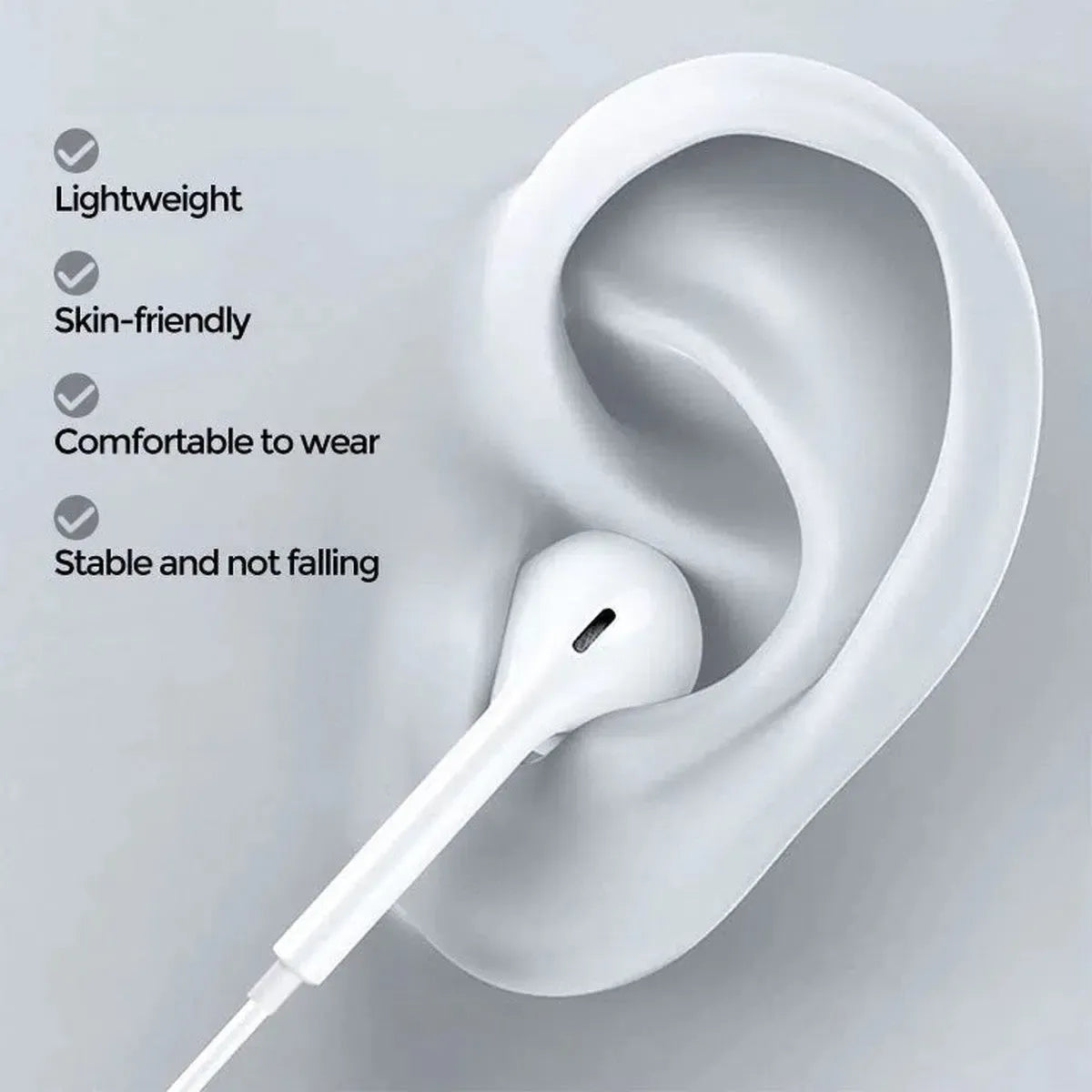 LIGHTNING & TYPE C EARBUDS WIRED HEADPHONES( PAIR)