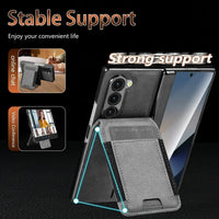 Buy Premium Leather Case with Detachable Magnetic Wallet, 360° Hinge Protection & Slim Professional Profile - Luke at Caseles-Samsung Galaxy Z Fold 8 Ultra, Black