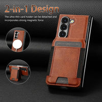 Buy Premium Leather Case with Detachable Magnetic Wallet, 360° Hinge Protection & Slim Professional Profile - Luke at Caseles-Samsung Galaxy Z Fold 8 Ultra, Black