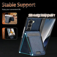 Buy Premium Leather Case with Detachable Magnetic Wallet, 360° Hinge Protection & Slim Professional Profile - Luke at Caseles-Samsung Galaxy Z Fold 8 Ultra, Black