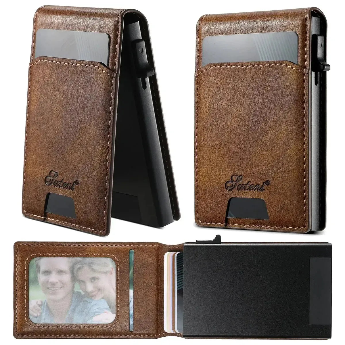 MAGNETIC FACE COVER CARD HOLDER WALLET S3