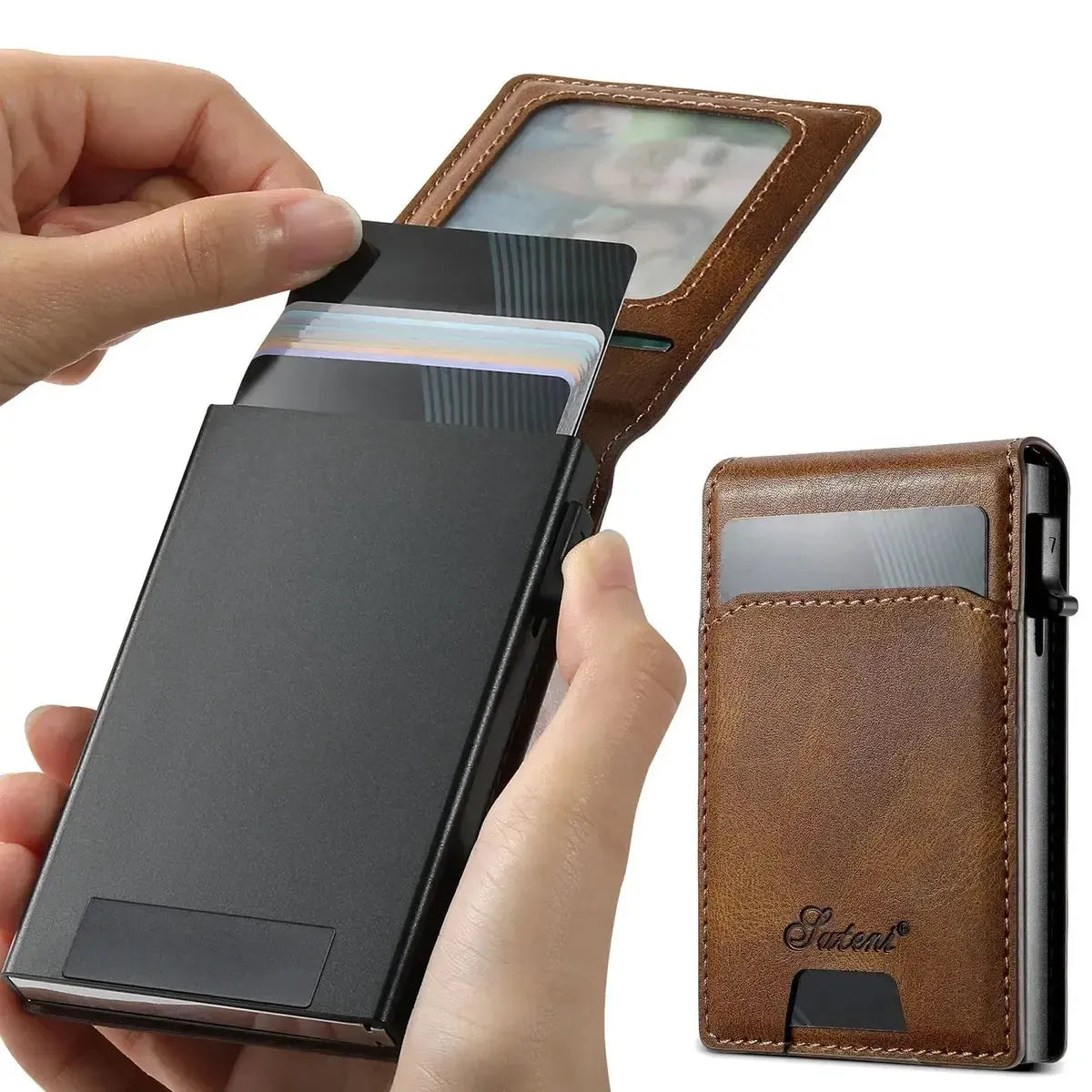 MAGNETIC FACE COVER CARD HOLDER WALLET S3
