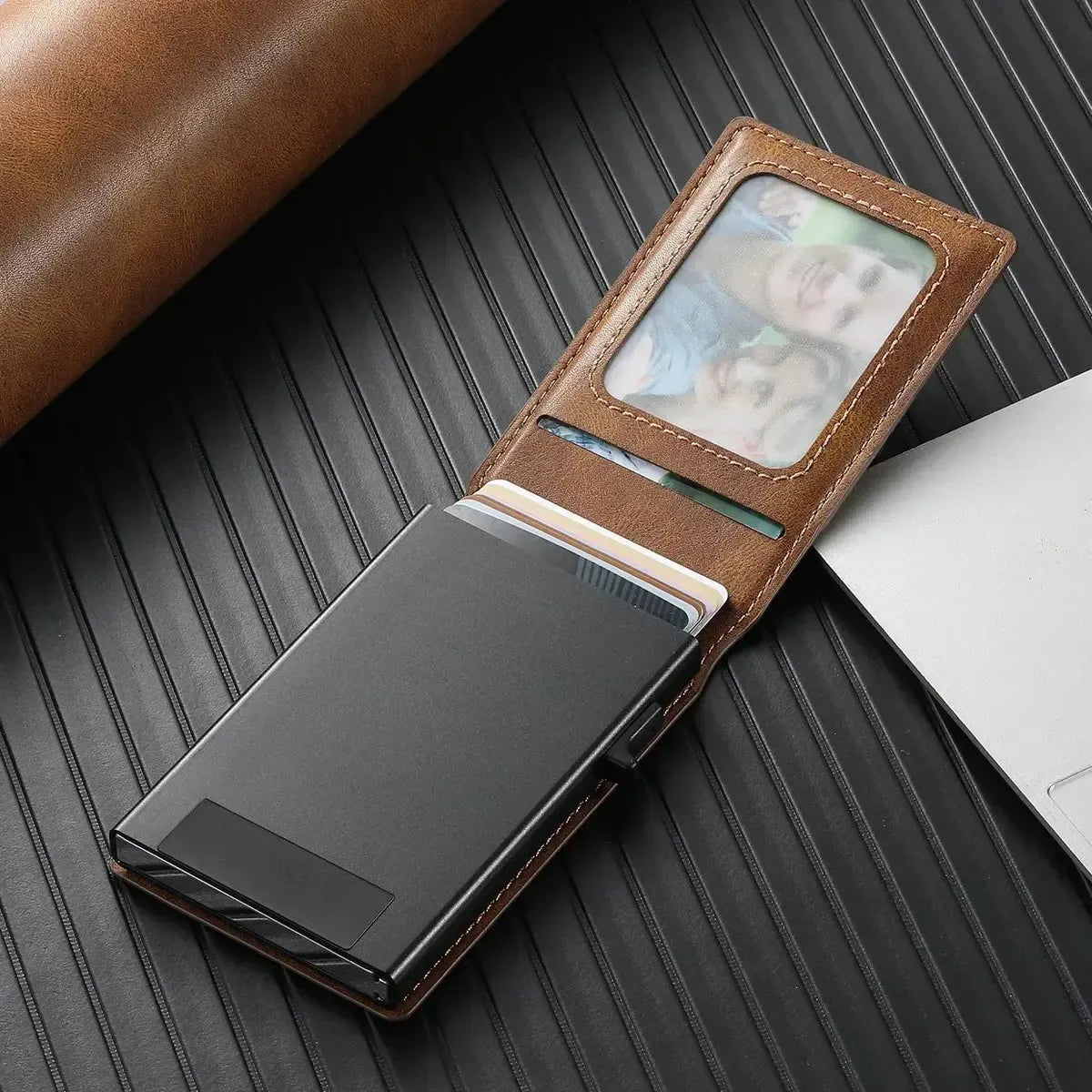 MAGNETIC FACE COVER CARD HOLDER WALLET S3