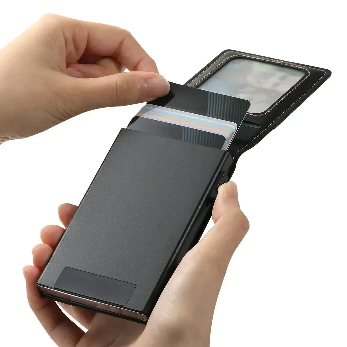 MAGNETIC FACE COVER CARD HOLDER WALLET S3