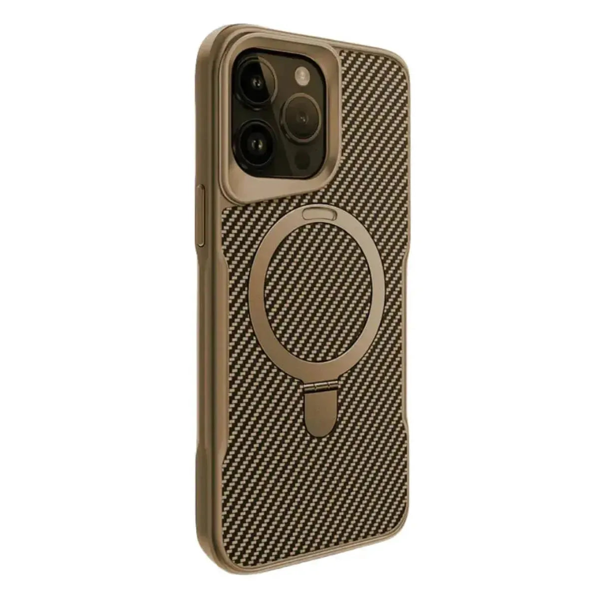 Buy Magnetic Shockproof iPhone Case with 360° Rotatable Invisible Ring Stand, Slim Armor Design Compatible with MagSafe - MASON at Caseles-iPhone 17 Pro Max, Black